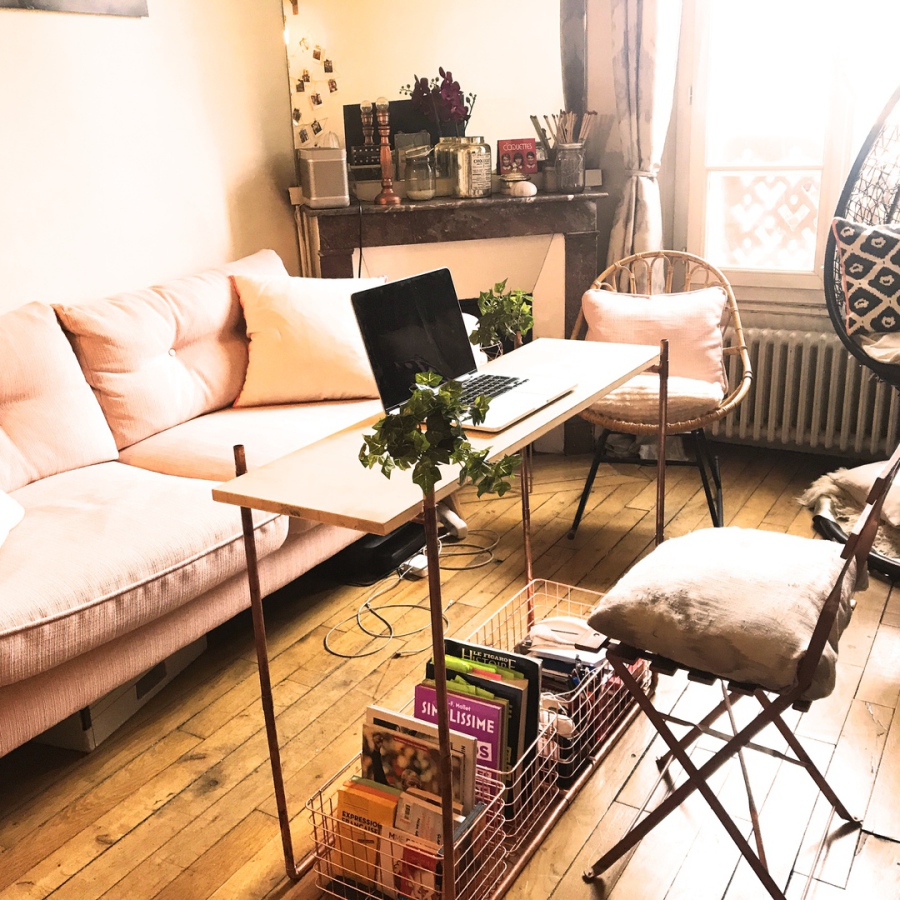 Table basse / haute cuivre